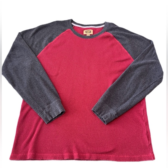 The Foundry Supply Co. Other - The Foundry Supply Co. Men's Red and Gray Thermal Long Sleeve Shirt